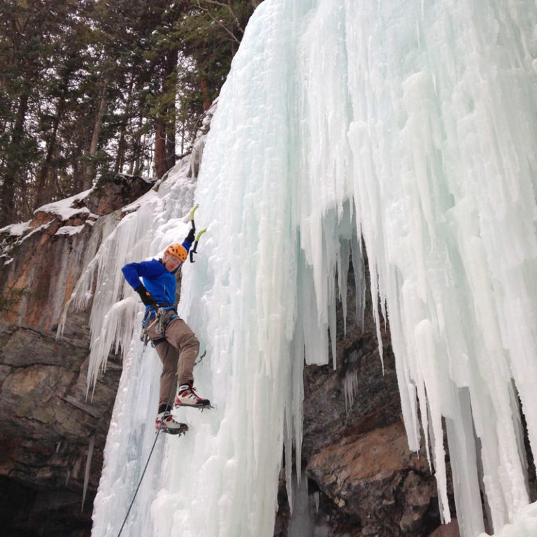 Learn to Lead Ice Climbing This Class Teaches Climbers How to Lead Ice